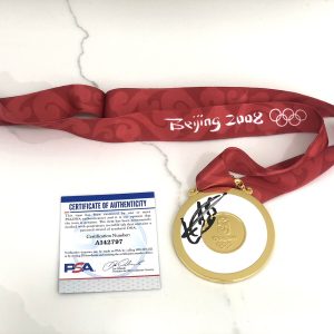 Usain Bolt Hand Signed 2008 Beijing Olympics Replica Gold Medal PSA DNA CERT #9