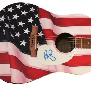 BRAD PAISLEY SIGNED AUTOGRAPH CUSTOM GIBSON EPIPHONE ACOUSTIC GUITAR - JSA COA