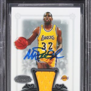 Lakers Magic Johnson Signed 2006 Bowman Sterling #29 Card Auto 10! BAS Slabbed 2