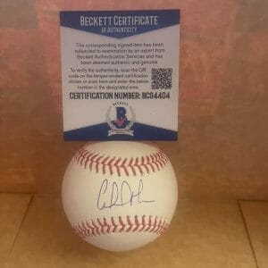 GABRIEL MORENO TORONTO BLUE JAYS SIGNED AUTOGRAPHED M.L. BASEBALL BAS BC94404
