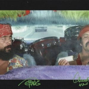 CHEECH & CHONG SIGNED 11X14 PHOTO UP IN SMOKE AUTHENTIC AUTOGRAPH BECKETT COA 11