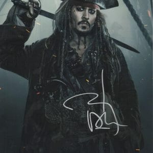 JOHNNY DEPP SIGNED 11X14 PHOTO PIRATES OF THE CARIBBEAN AUTOGRAPH BECKETT 27