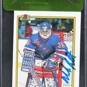 Rangers Mike Richter Authentic Signed 1990 Bowman #218 Card BAS #11358