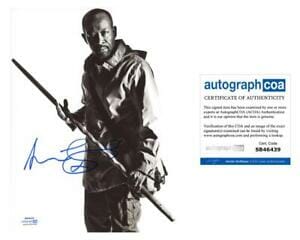 Lennie James "The Walking Dead" AUTOGRAPH Signed 'Morgan Jones' 8x10 Photo C