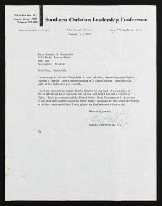 MARTIN LUTHER KING JR. SIGNED 8.5×11 1966 LETTER ON SCLC LETTERHEAD BAS #AA03721 COLLECTIBLE MEMORABILIA