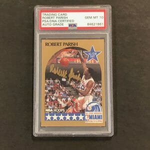 1990 NBA Hoops All-Star Weekend #8 Robert Parish Auto 10 Signed Card PSA/DNA Enc