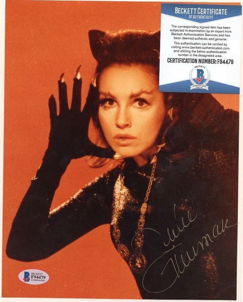 JULIE NEWMAR CATWOMAN BATMAN SIGNED AUTOGRAPHED 8X10 PHOTO BAS F94479 ...