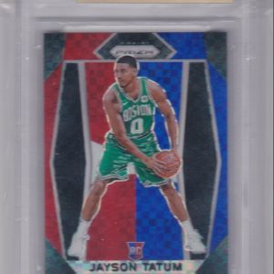 2017-18 PANINI PRIZM JAYSON TATUM RED WHITE BLUE BGS - SUB GRADES 9.5