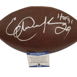 ERIC DICKERSON SIGNED NFL FOOTBALL LOS ANGELES RAMS AUTOGRAPH BECKETT COA 1