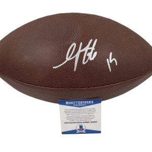 GOLDEN TATE SIGNED NFL FOOTBALL DETROIT LIONS AUTOGRAPH BECKETT COA 1