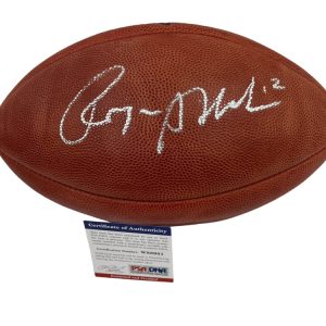 ROGER STAUBACH SIGNED NFL GAME DUKE BALL DALLAS COWBOYS AUTOGRAPH PSA COA 2