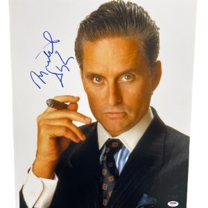 MICHAEL DOUGLAS SIGNED 16X20 PHOTO WALL STREET AUTHENTIC AUTOGRAPH PSA DNA COA 5
