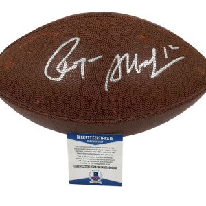 ROGER STAUBACH SIGNED NFL FOOTBALL DALLAS COWBOYS AUTOGRAPH BECKETT COA 3