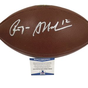 ROGER STAUBACH SIGNED NFL FOOTBALL DALLAS COWBOYS AUTOGRAPH BECKETT COA 7