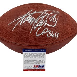 ADRIAN PETERSON SIGNED NFL GAME DUKE BALL MINNESOTA VIKINGS AUTOGRAPH PSA COA 1