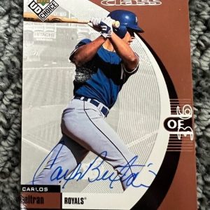 Carlos Beltran Signed Autographed 1999 Upper Deck Collectors Choice Rookie Card