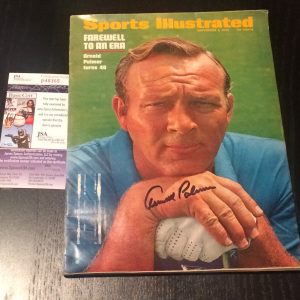 ARNOLD PALMER HAND SIGNED SPORTS ILLUSTRATED JSA CERT PGA