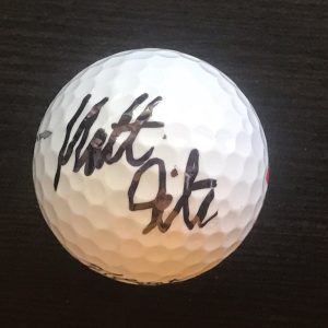 MATT FITZPATRICK HAND SIGNED AUGUSTA MASTERS GOLF BALL PGA US OPEN CHAMP