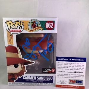 Gina Rodriguez Hand Signed Carmen Sandiego Funko Pop 662 PSA DNA CERT