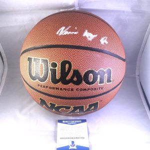 Vernon Carey Jr Hand Signed NCAA WILSON Basketball Duke BAS BECKETT CERT