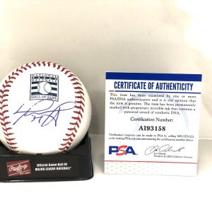 DAVID ORTIZ HAND SIGNED HALL OF FAME BASEBALL BOSTON REDSOX BIG PAPI PSA DNA