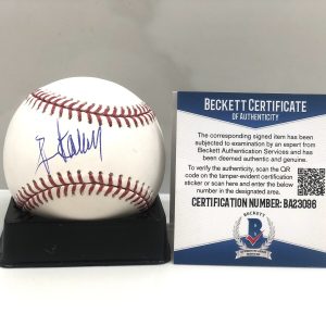Rick Allen Signed Official MLB Baseball Def Leppard Beckett Cert BAS