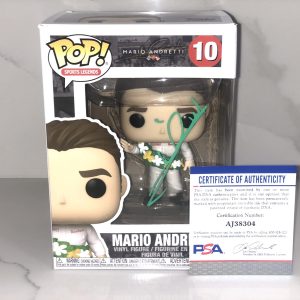 Mario Andretti Hand Signed Sports Legends Funko Pop Icon Car Racing PSA/DNA #3