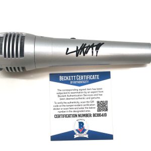 Lunay Hand Signed Autographed Microphone "A Solas" Latin Superstar Beckett Cert