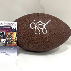 Jimmy Johnson Hand Signed NFL Football Miami Hurricanes Dallas Cowboys HOF JSA