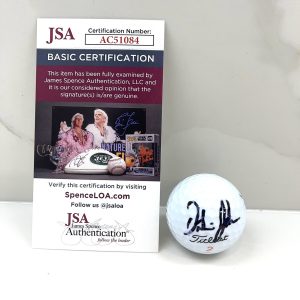 Dustin Johnson hand signed Masters logo golf ball PGA JSA CERT #2