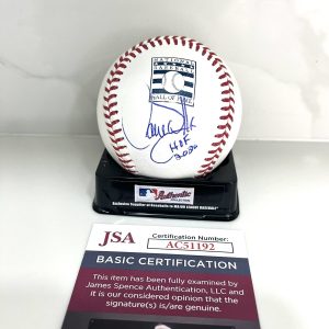 Larry Walker Hand Signed Hall of Fame Baseball Rockies JSA Cert #2