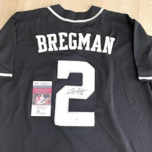 Alex Bregman hand signed Houston Astros Jersey JSA CERT #4