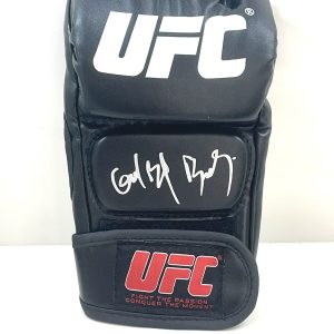 GILBERT BURNS AUTOGRAPHED HAND SIGNED UFC GLOVE JSA CERT #8