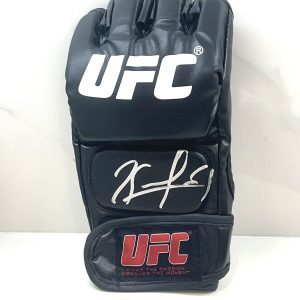 KAMARU USMAN AUTOGRAPHED HAND SIGNED UFC GLOVE JSA CERT #4