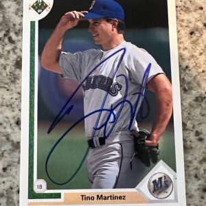 Tino Martinez signed autographed 1991 Upper Deck Baseball Card