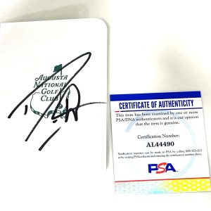 DANNY WILLETT HAND SIGNED MASTERS SCORECARD WINNER PGA PSA DNA CERT #3
