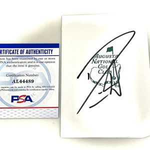 DANNY WILLETT HAND SIGNED MASTERS SCORECARD WINNER PGA PSA DNA CERT #4