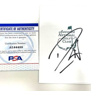 DANNY WILLETT HAND SIGNED MASTERS SCORECARD WINNER PGA PSA DNA CERT #5