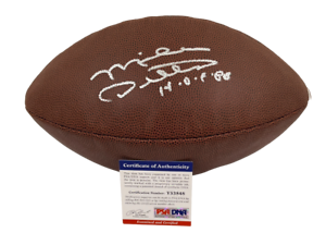 MIKE DITKA SIGNED NFL FOOTBALL CHICAGO BEARS AUTOGRAPH PSA/DNA COA 1
