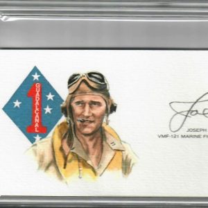 JOE FOSS SIGNED CUT SIGNATURE PSA DNA 84132137 (D) WWII ACE USMC