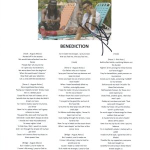 August Alsina Signed Autographed Benediction Song Lyric Sheet Rapper ACOA COA