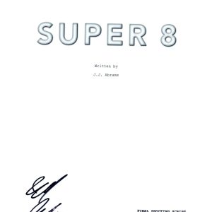 Joel Courtney Signed Autographed SUPER 8 Movie Script COA