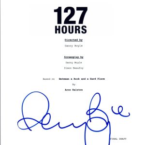Danny Boyle Signed Autographed 127 HOURS Director Movie Script COA VD