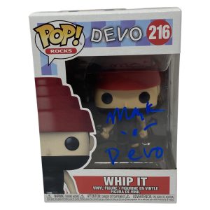 Mark Mothersbaugh Signed Autograph Funko Pop Figure Devo Whip It Beckett BAS COA