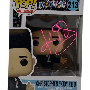 Christopher Kid Reid Signed Funko Pop #213 Kid N Play House Party Beckett COA