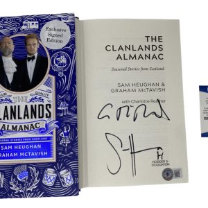 Sam Heughan Graham McTavish Signed Clanlands Almanac Book Outlander Beckett COA