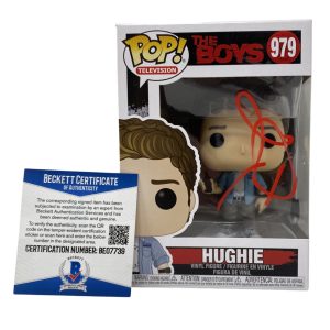 Jack Quaid Signed Autographed Funko Pop Hughie The Boys #979 Beckett COA