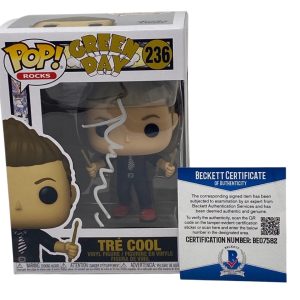 Tre Cool Signed Autographed Funko Pop Figure Green Day #236 Beckett COA