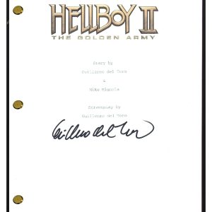 Guillermo Del Toro Signed Autographed Hellboy II The Golden Army Script ACOA COA