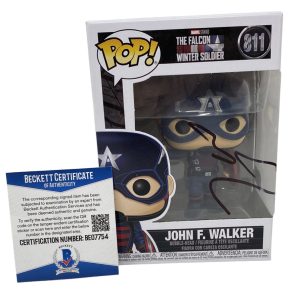 Wyatt Russell Signed Funko Pop John F Walker The Falcon & The Winter Soldier BAS